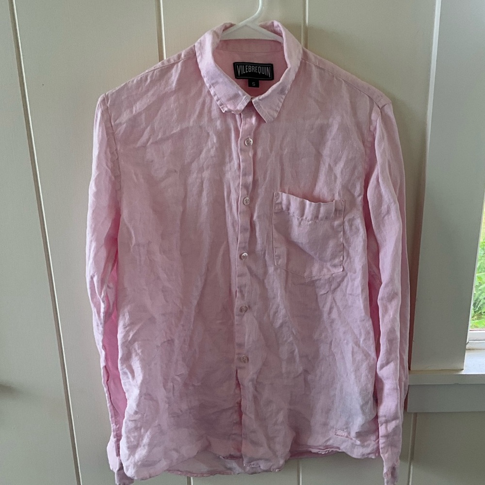 Vilebrequin pink linen shirt
